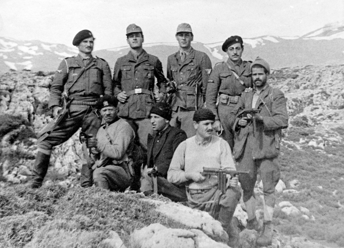Patrick Leigh Fermor and William Stanley Moss with ­other members of the group that abducted the German general Heinrich Kreipe, Crete