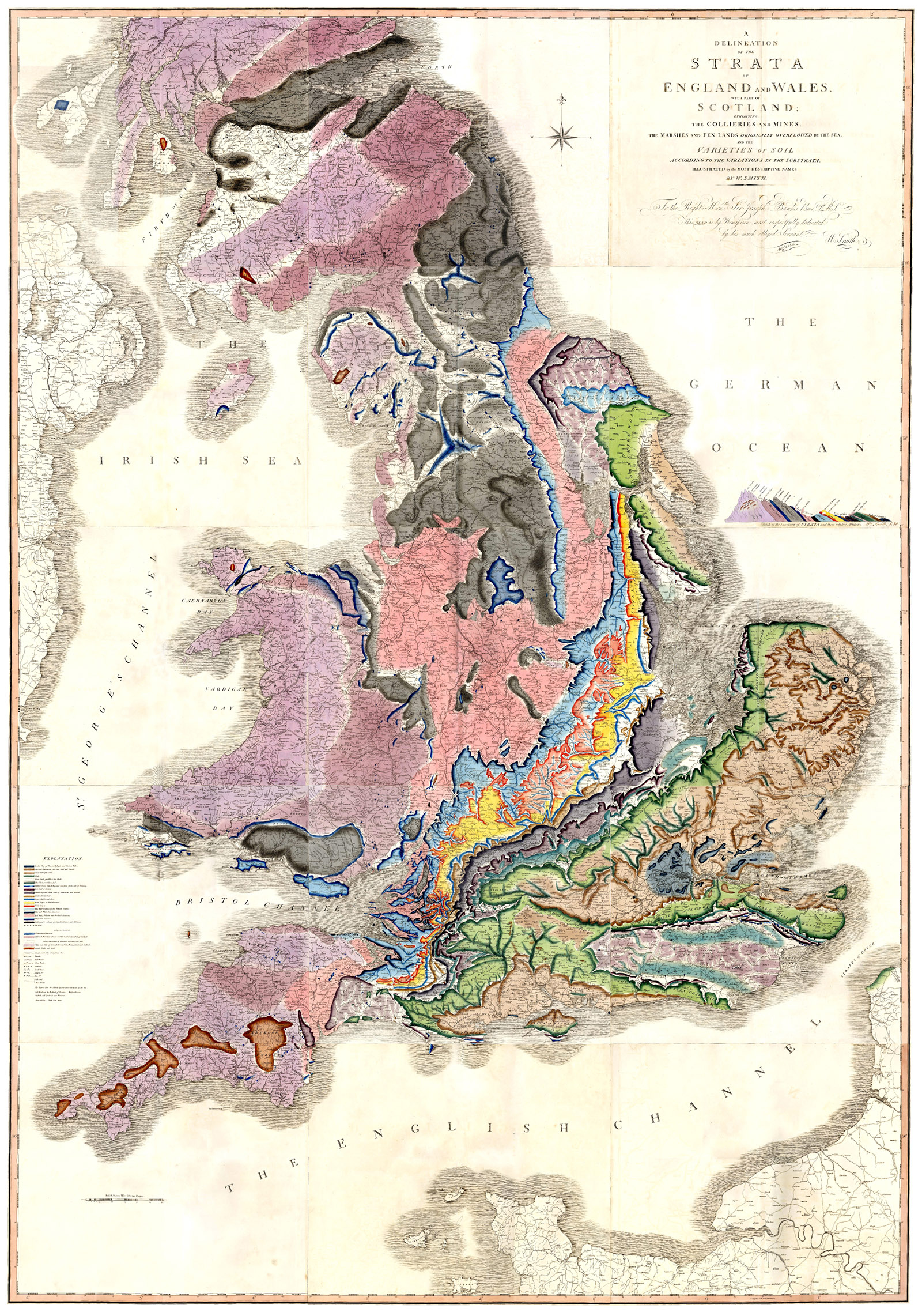 A Delineation of the Strata of England and Wales, with part of Scotland by William Smith