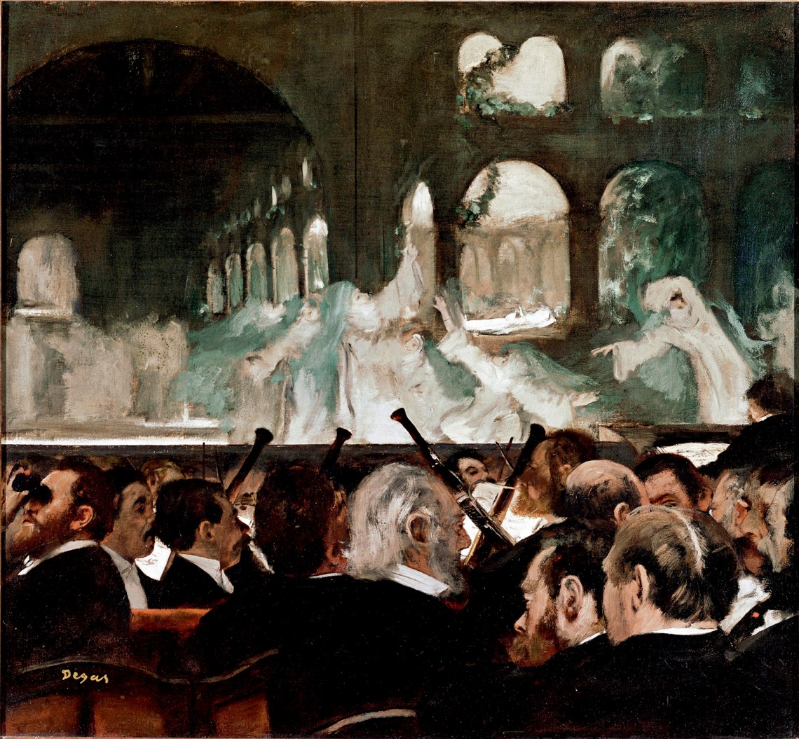 The Ballet Scene from Meyerbeer’s Opera ‘Robert le Diable,’; painting by Edgar Degas