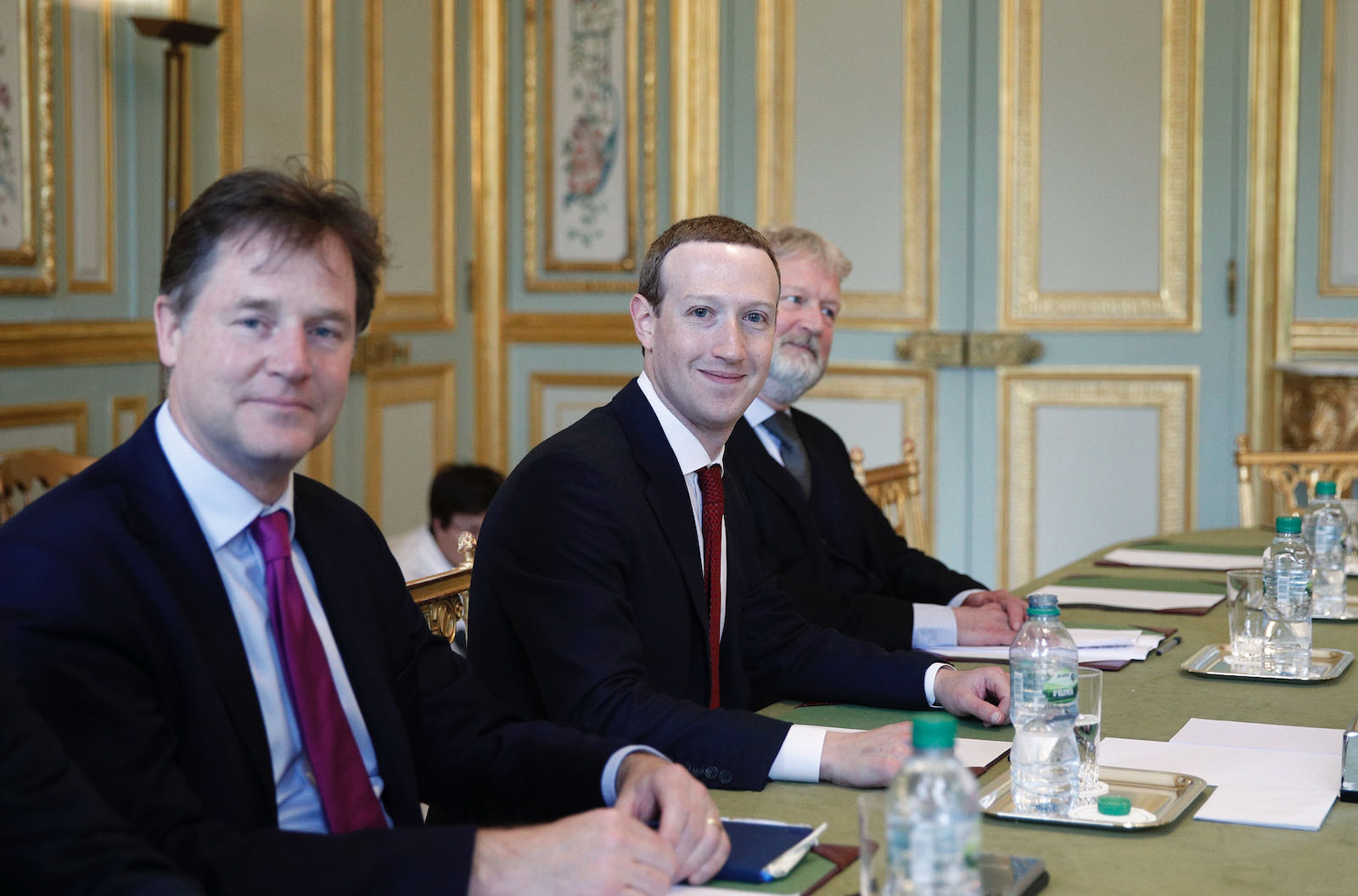 Clegg with Facebook CEO Mark Zuckerberg
