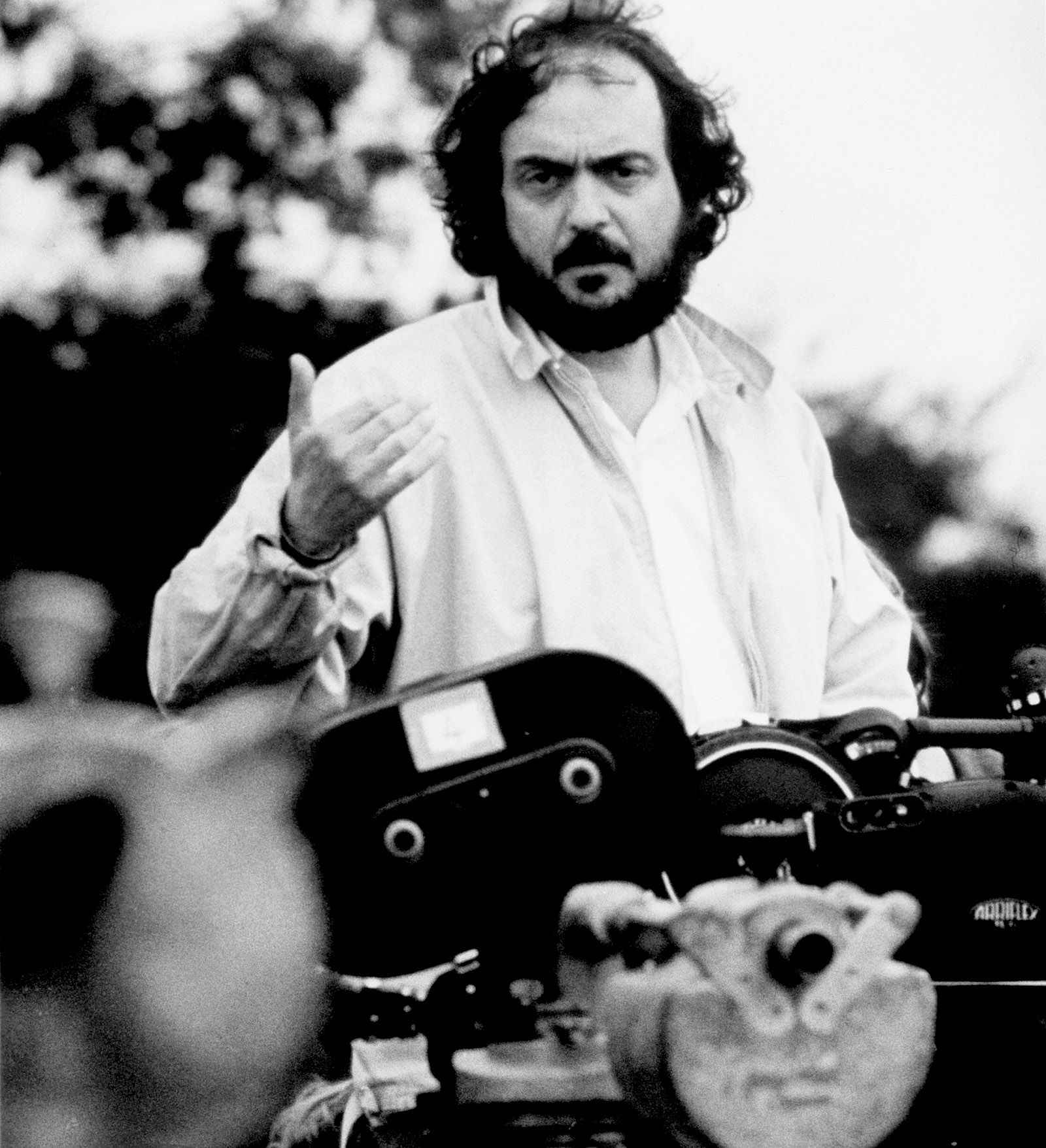 Stanley Kubrick on the set of Barry Lyndon