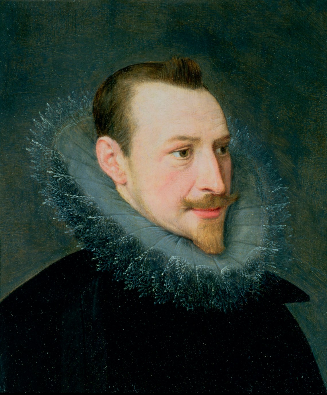 A portrait traditionally considered to be of Edmund Spenser, though disputed by modern scholars