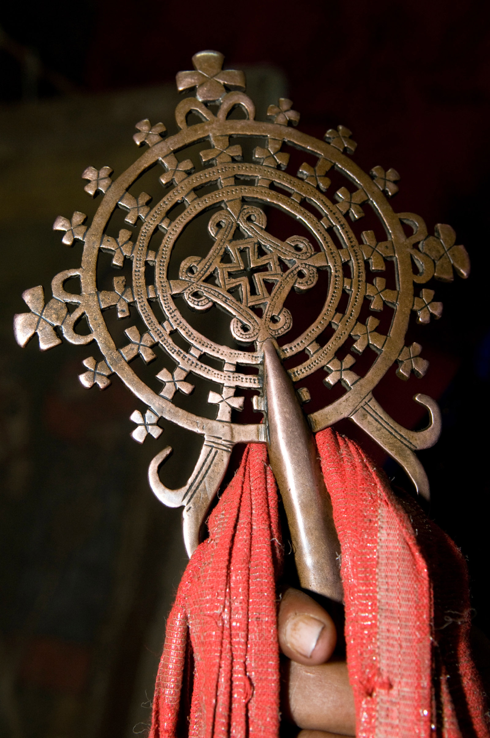 An ancient staff cross, Lalibela, Ethiopia