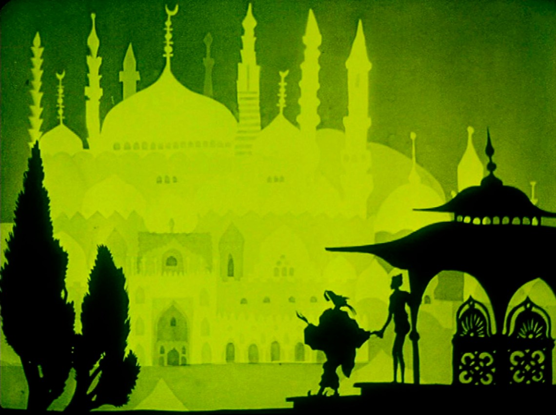A still from Lotte Reiniger’s The Adventures of Prince Achmed