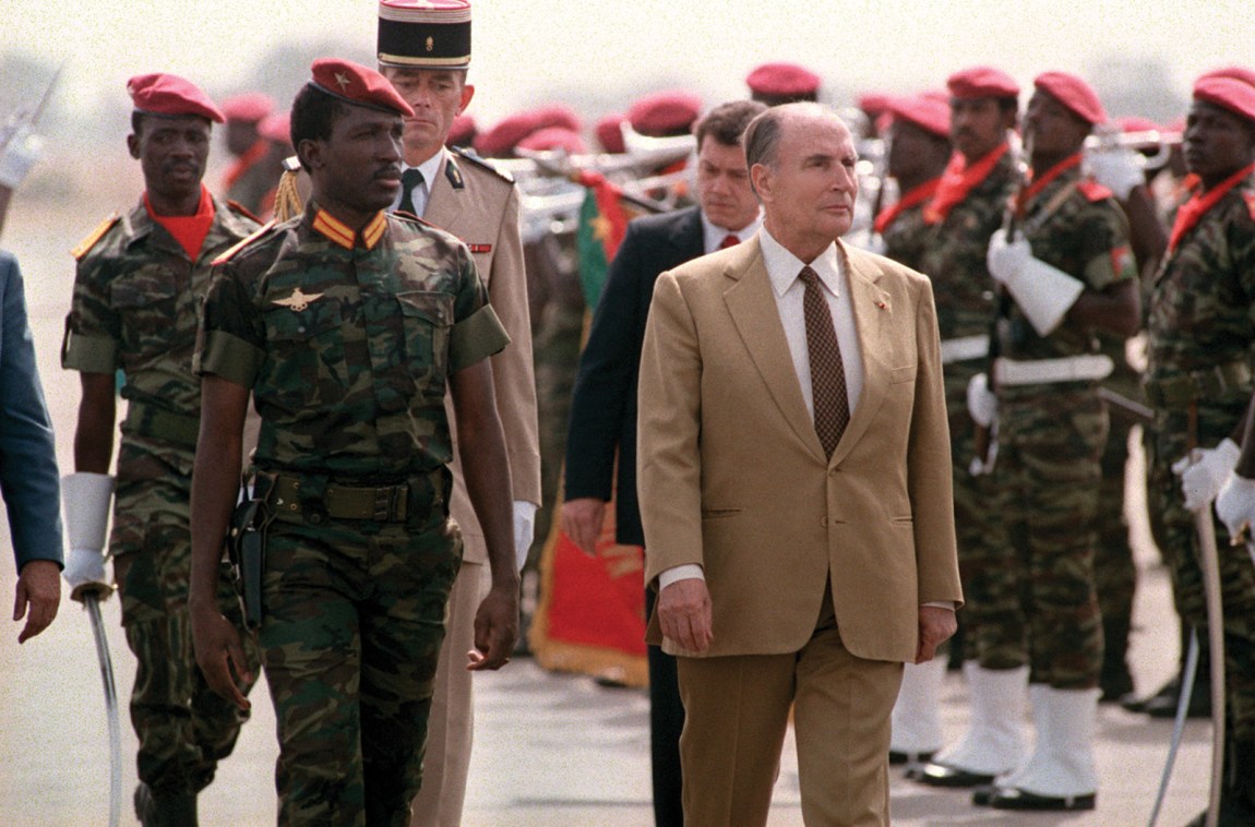 Thomas Sankara and François Mitterrand