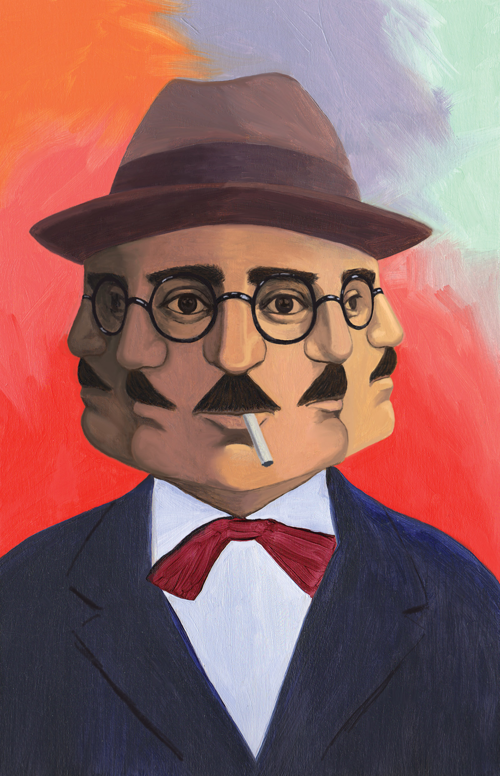 Fernando Pessoa; painting by Anna Bak-Kvapil