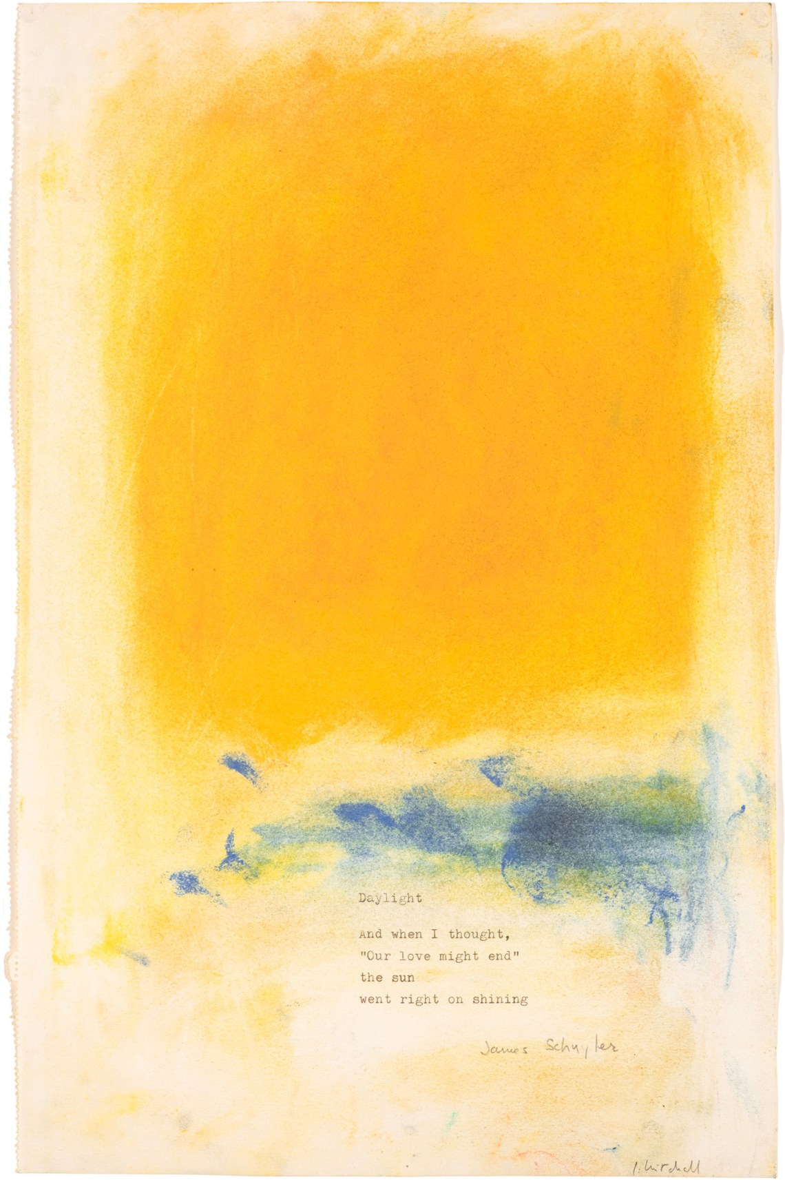 Daylight, poem-pastel; artwork by Joan Mitchell and James Schuyler