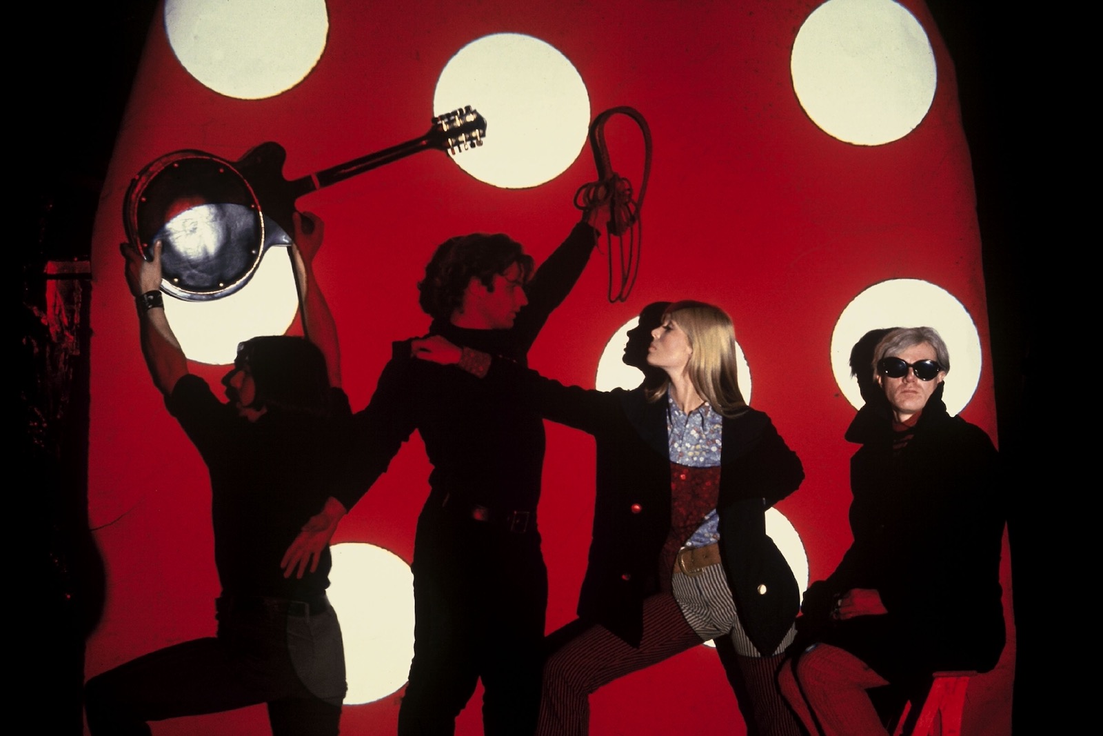 John Cale, Gerard Malanga, Nico, and Andy Warhol