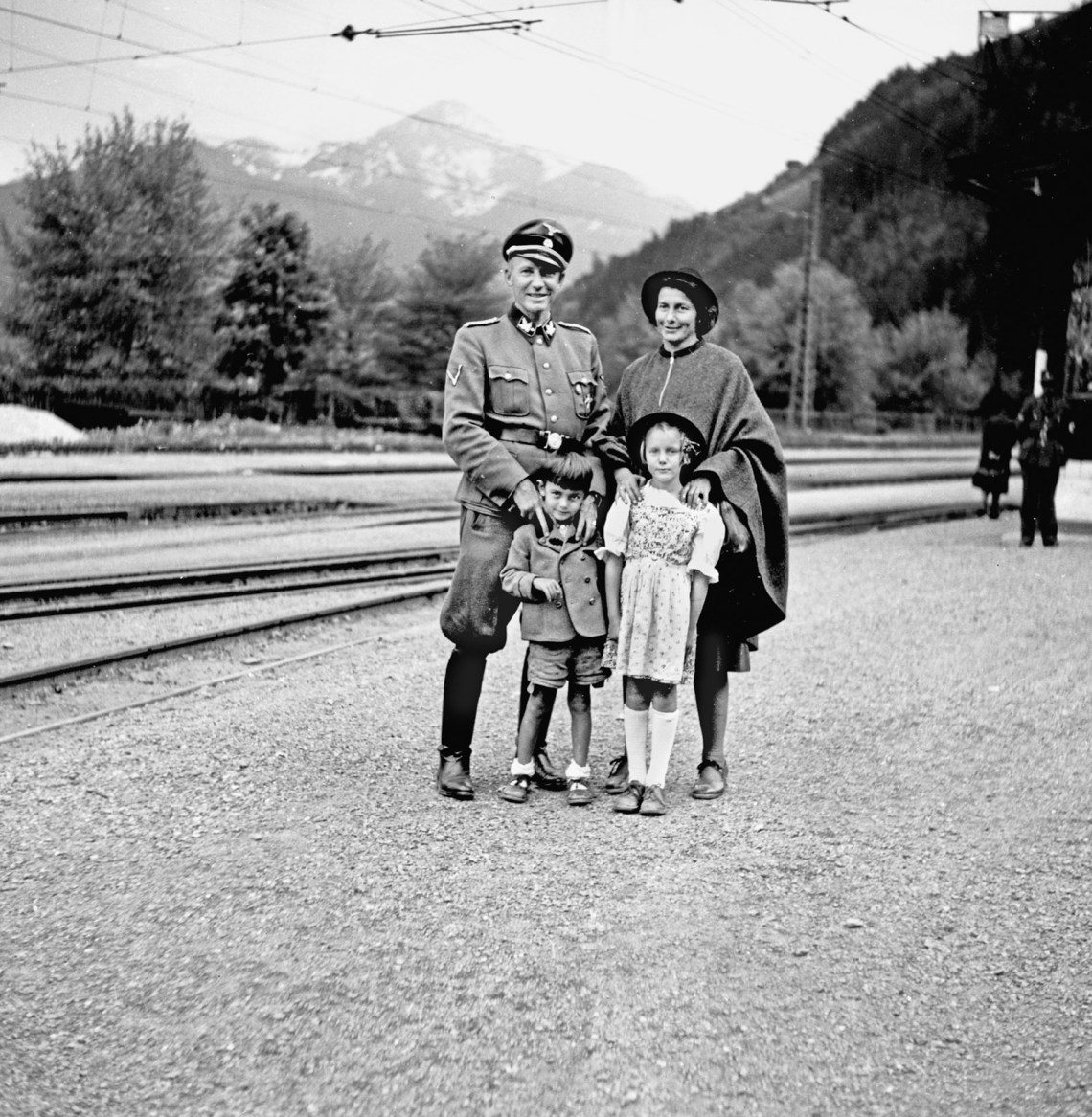 Otto Wächter in SS uniform, with his wife, Charlotte, and their children, Horst and Traute