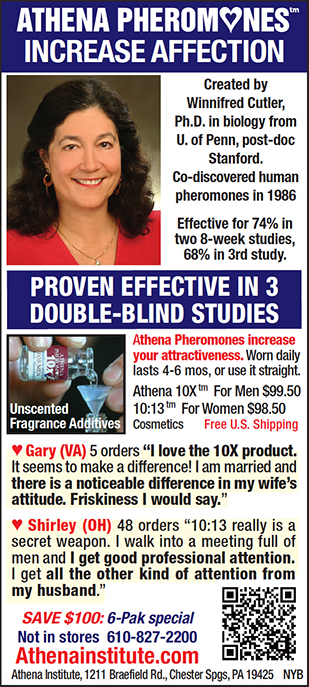 Ad for Athena Pheromones