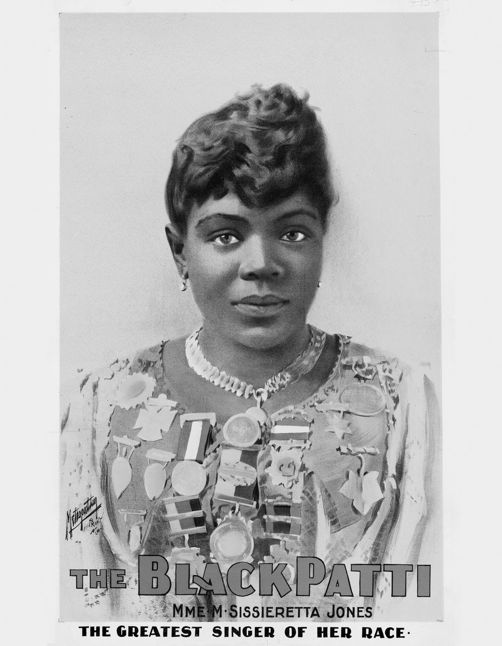 A poster of the soprano Sissieretta Jones, also known as ‘the Black Patti’