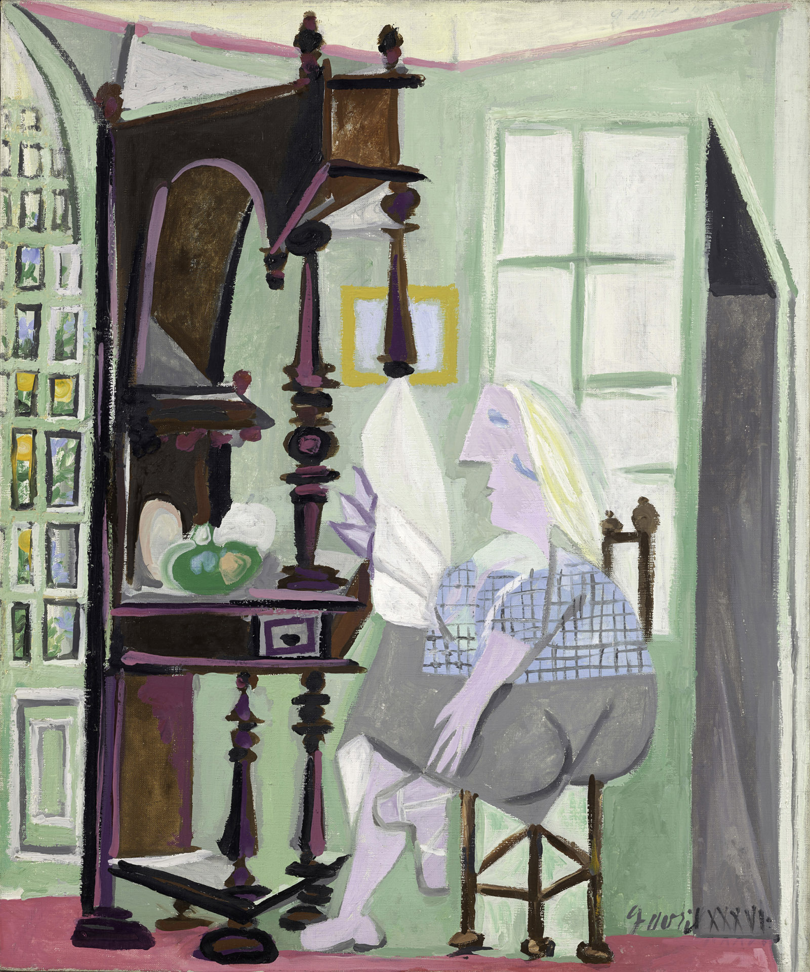 Woman at the Sideboard; painting by Pablo Picasso