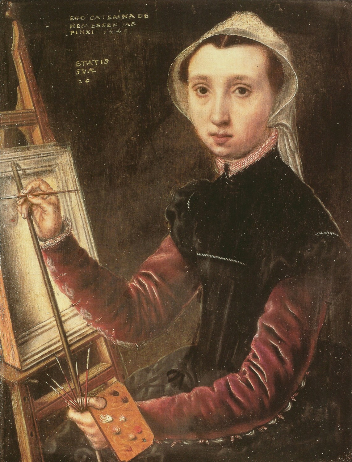 Self-Portrait; painting by Catharina van Hemessen
