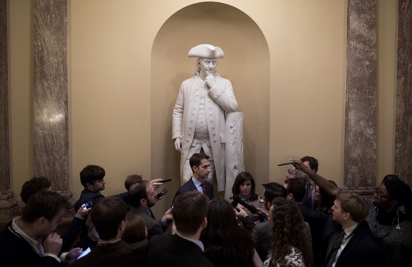 Hiram Powers’s statue of Ben Franklin, Capitol