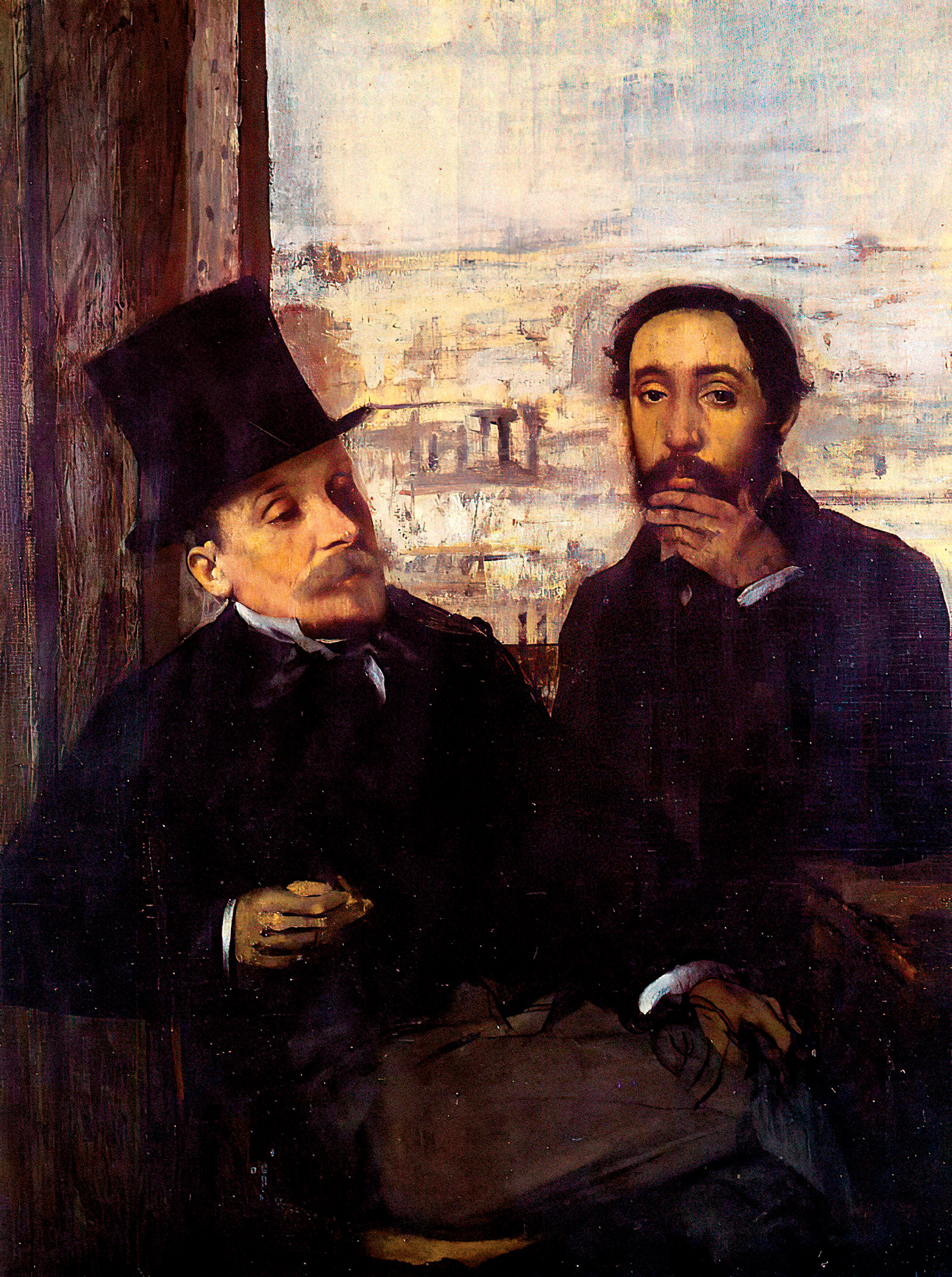 Degas and Évariste de Valernes; painting by Edgar Degas