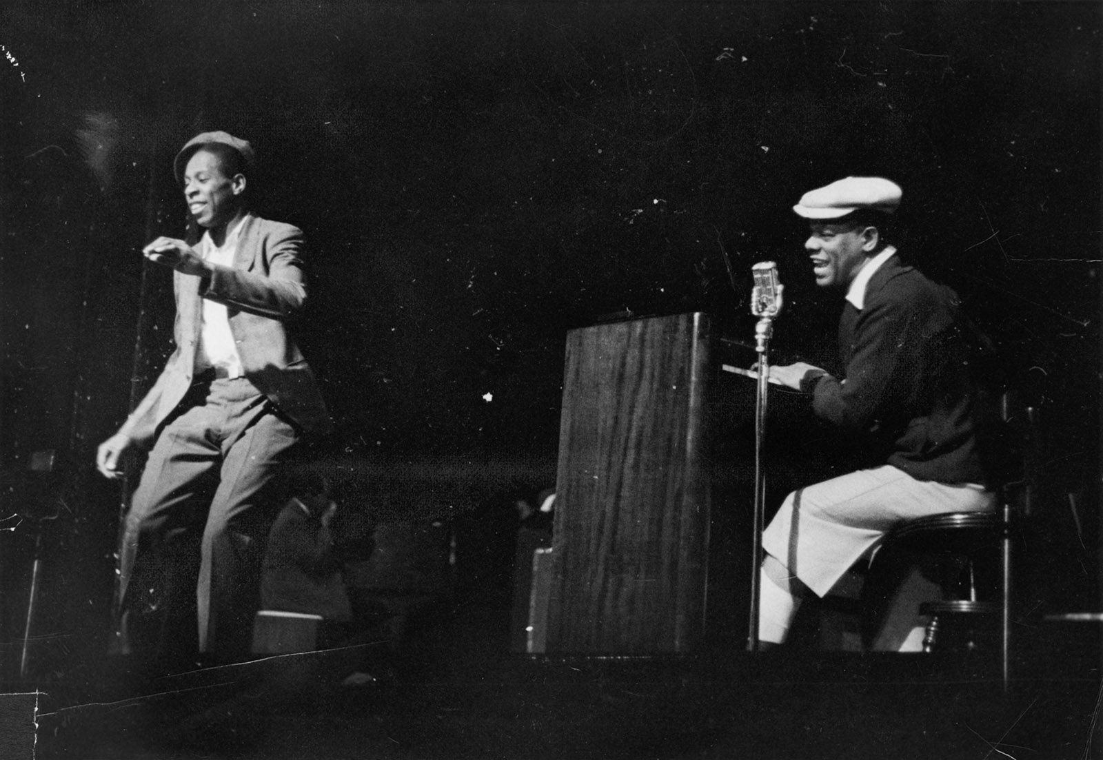 John Bubbles and Buck Washington performing in Brooklyn, New York, 1930