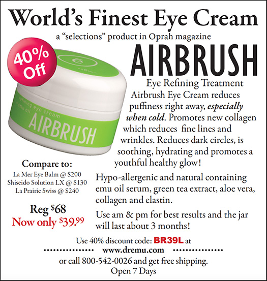 Ad for Airbrush eye refining treatment