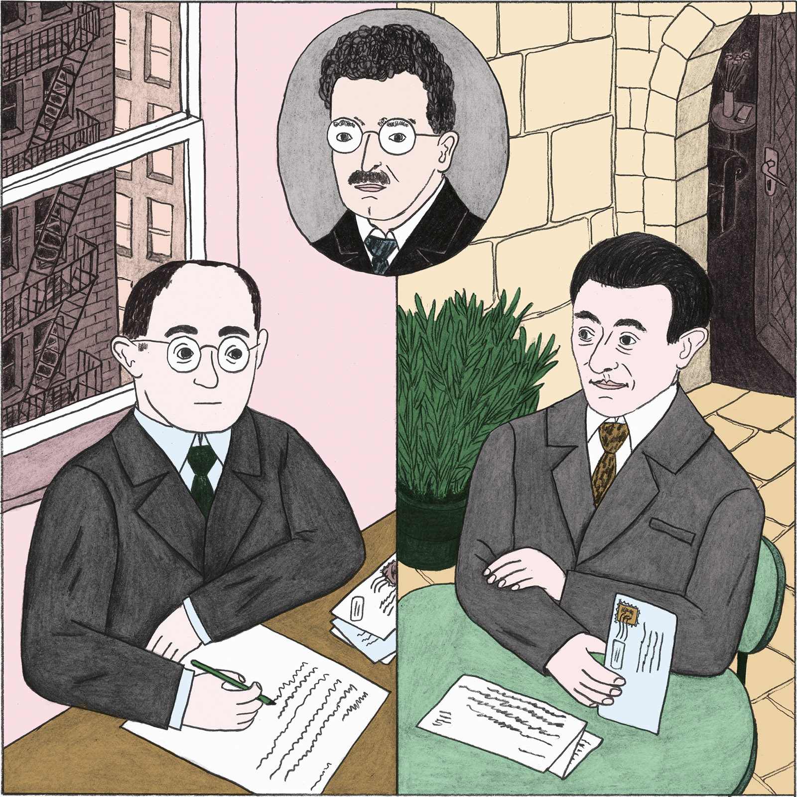 Theodor Adorno, Walter Benjamin, and Gershom Scholem