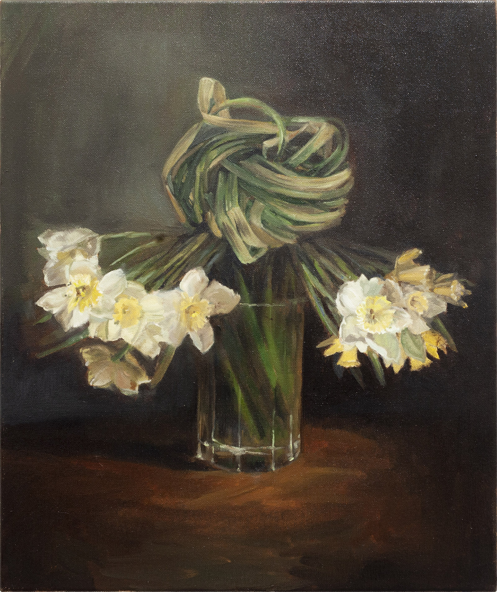 Tied-up Daffodils; painting by Shannon Cartier Lucy