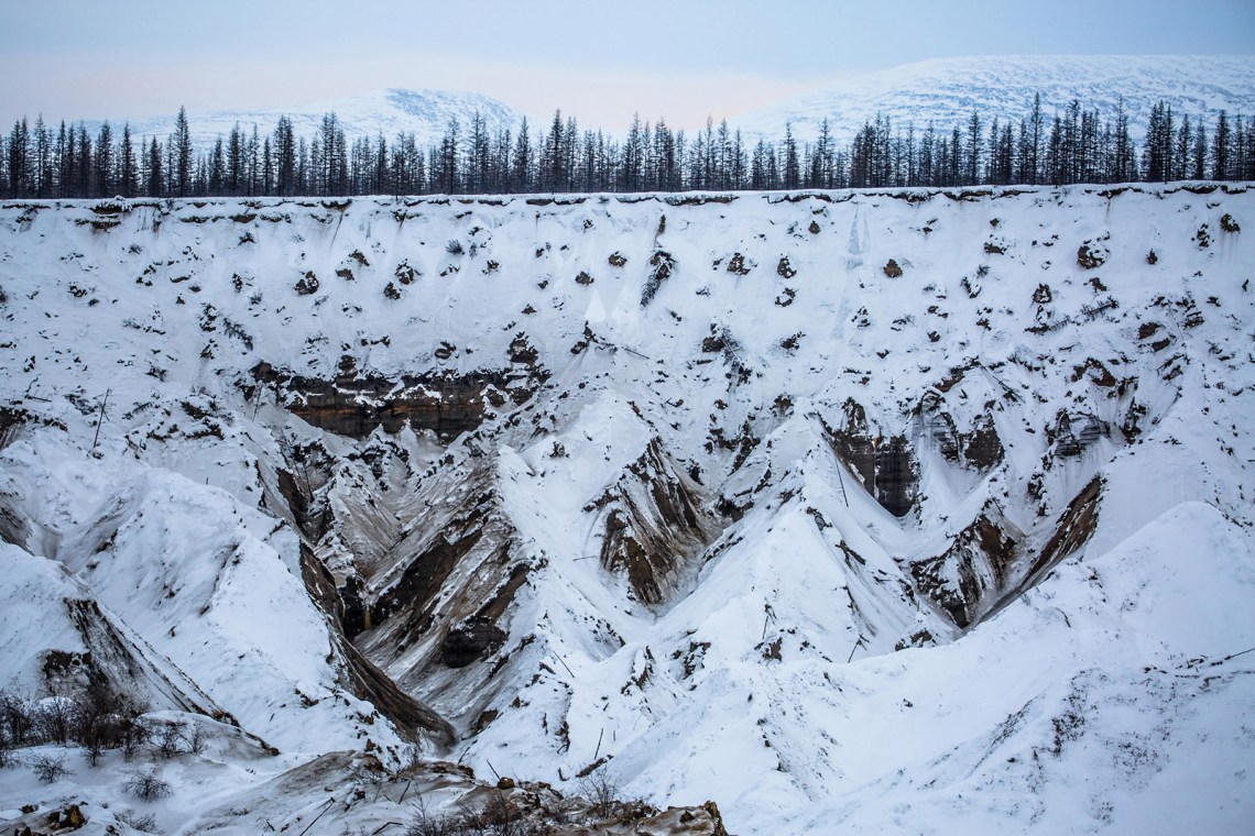 The world’s largest permafrost crater, Batagay, Russia