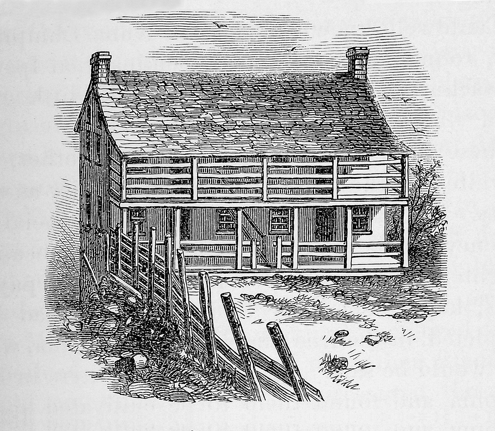 Lumpkin’s Jail; engraving from A History of the Richmond Theological Seminary