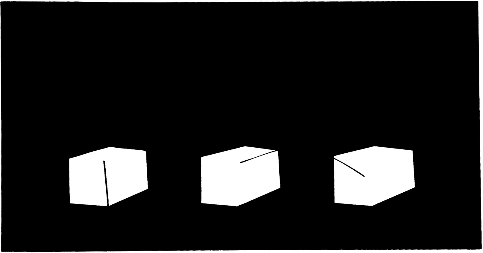 Three Boxes Three Ways; illustration by Joy Walker