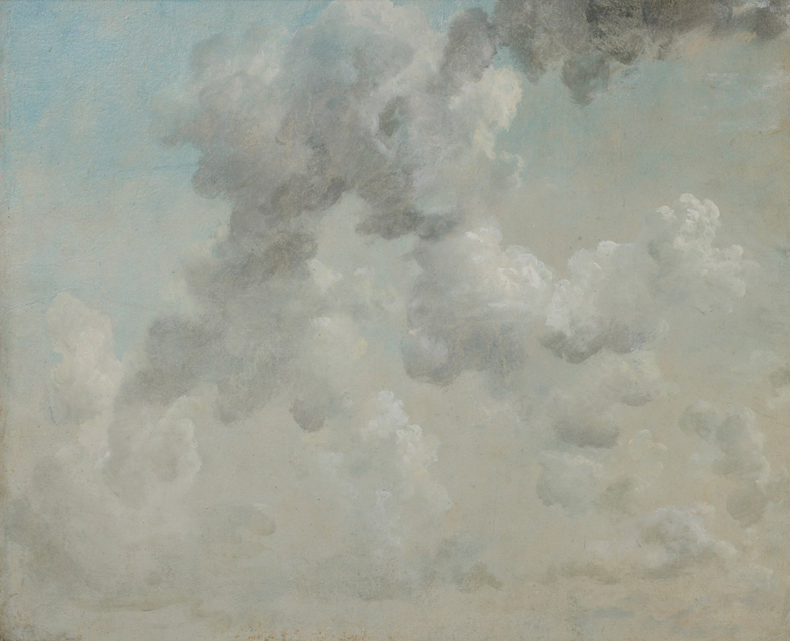 a painting of clouds
