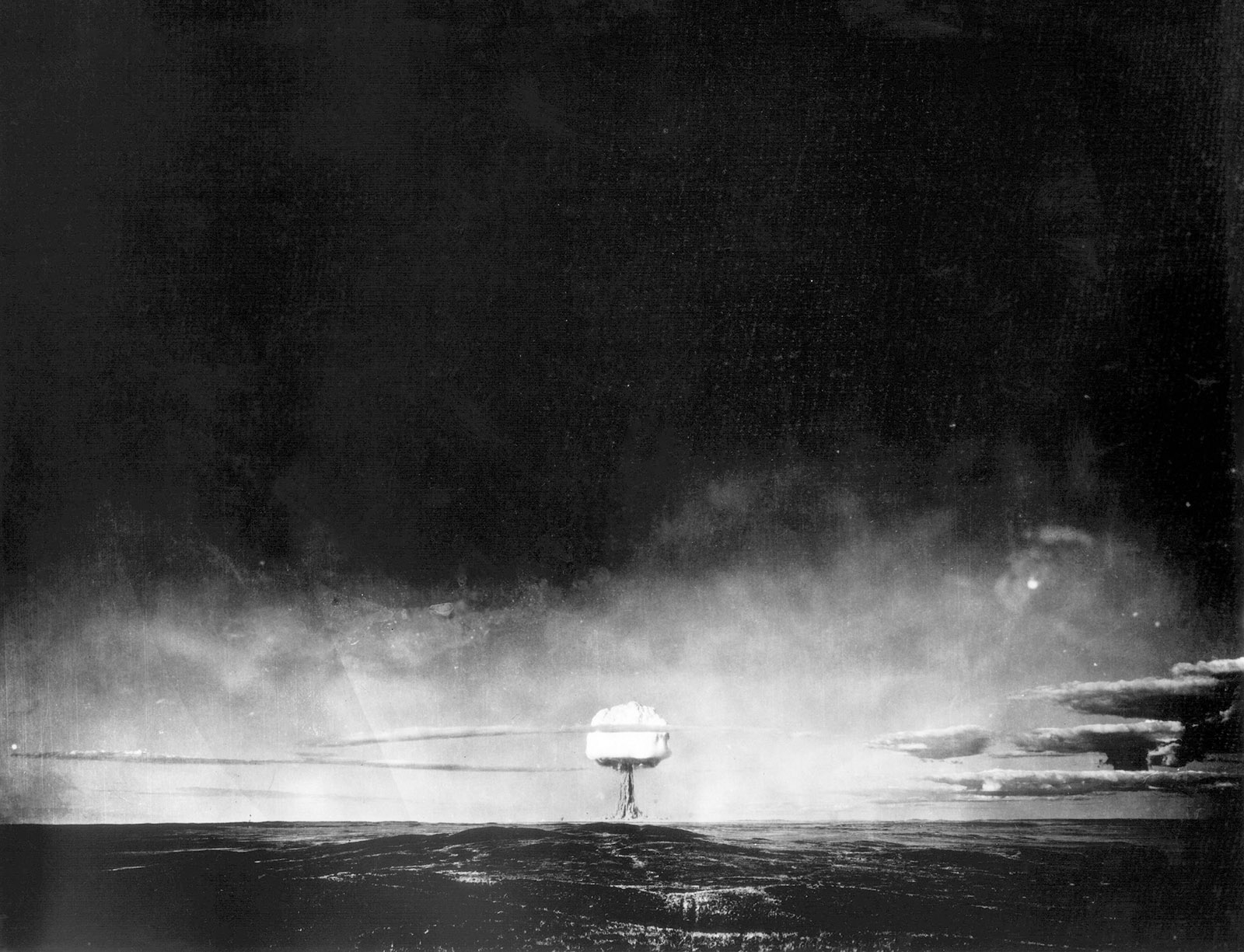 The detonation of a Soviet hydrogen bomb, Semipalatinsk, Kazakhstan, 1953