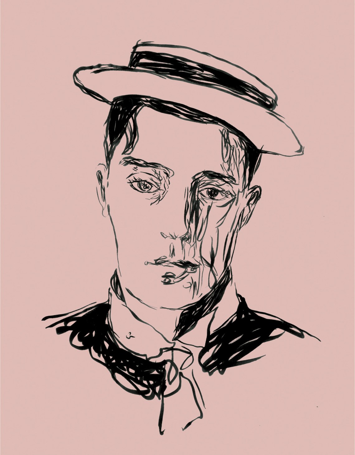 illustration of Buster Keaton