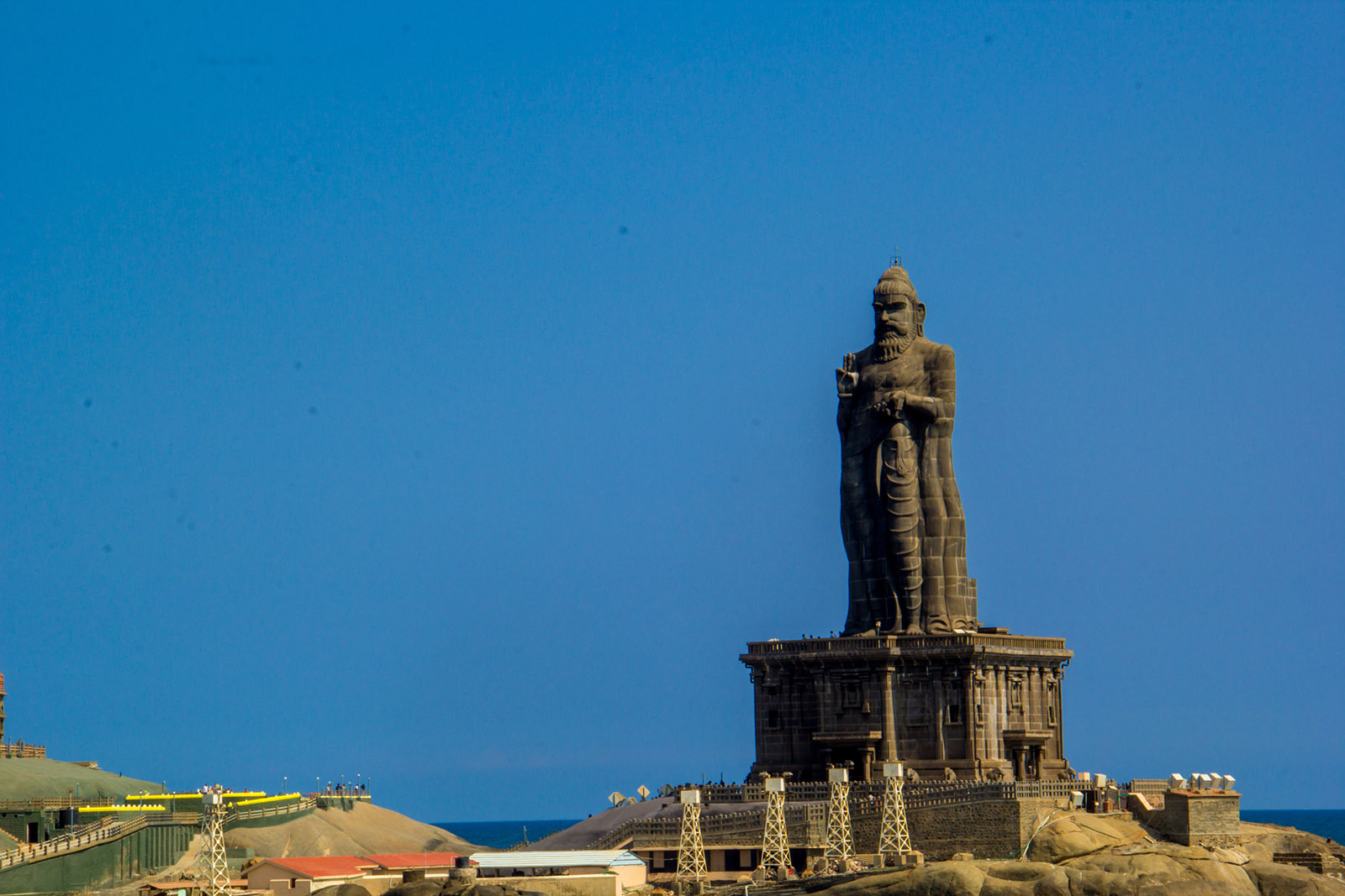 A statue of the Tamil poet Tiruvalluvar, India