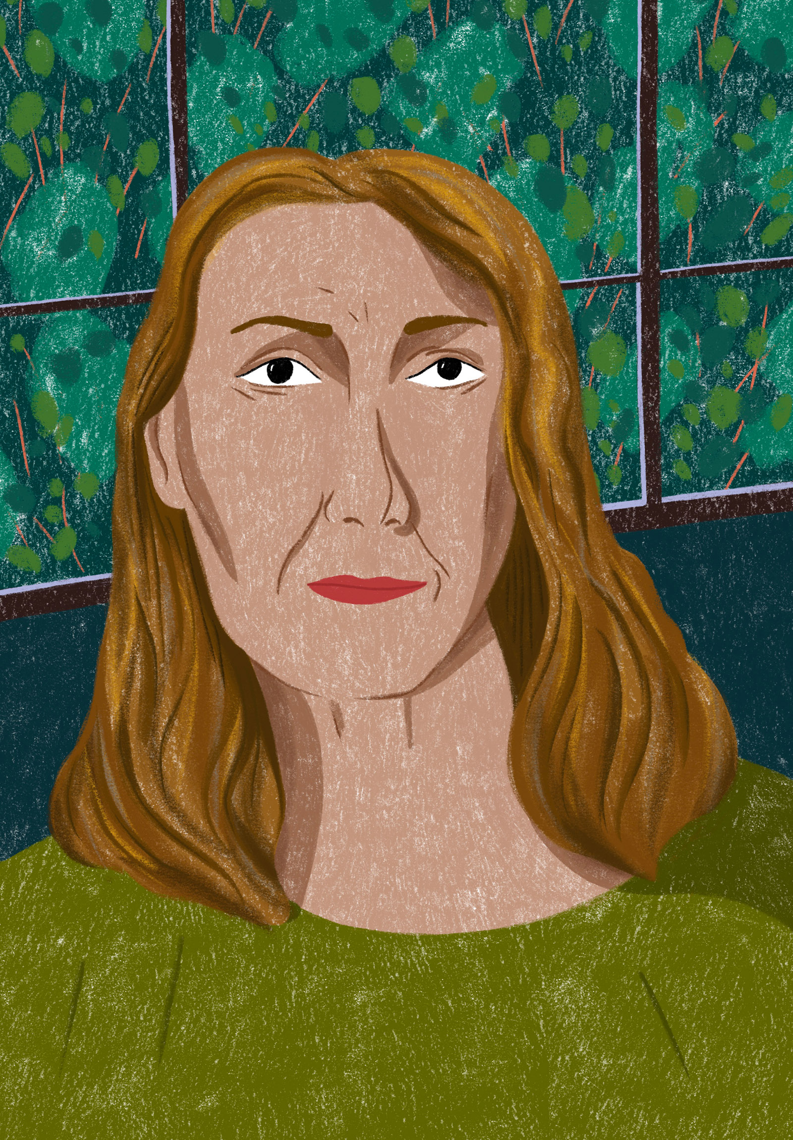 illustration of Annie Ernaux