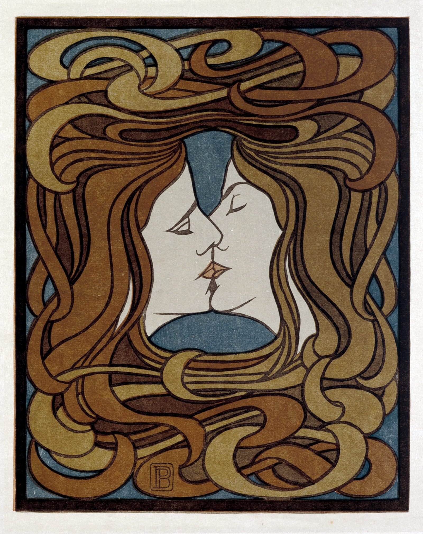 The Kiss; artwork by Peter Behrens