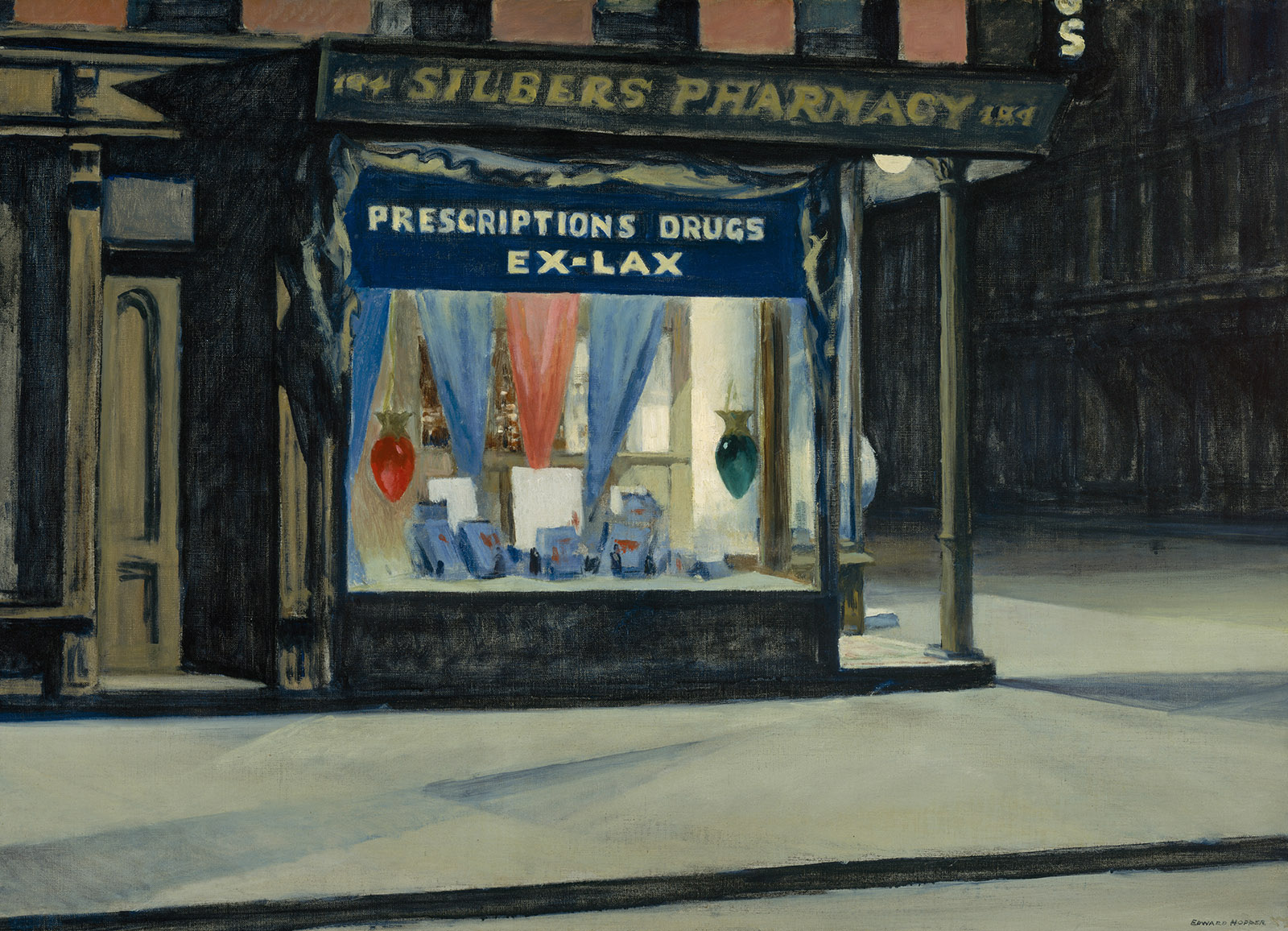 Drug Store; painting by Edward Hopper