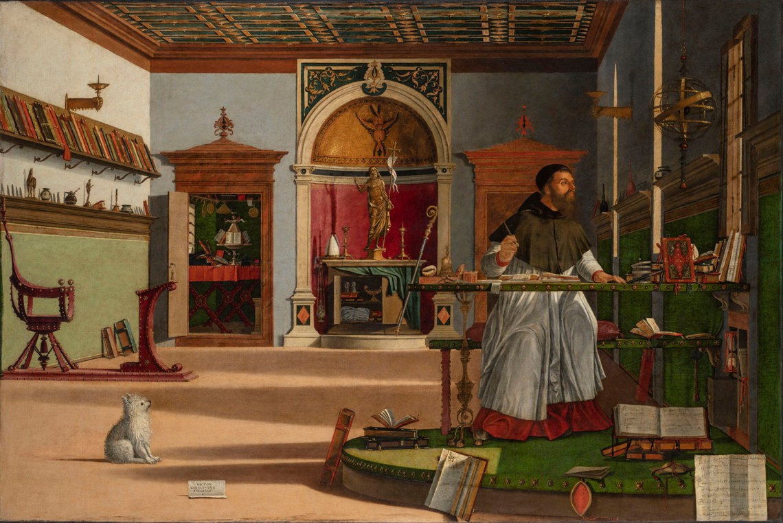 Saint Augustine in His Study; by Vittore Carpaccio