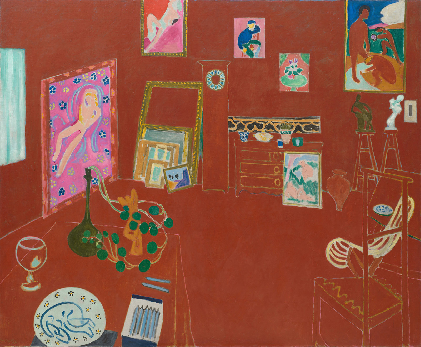 The Red Studio; painting by Henri Matisse