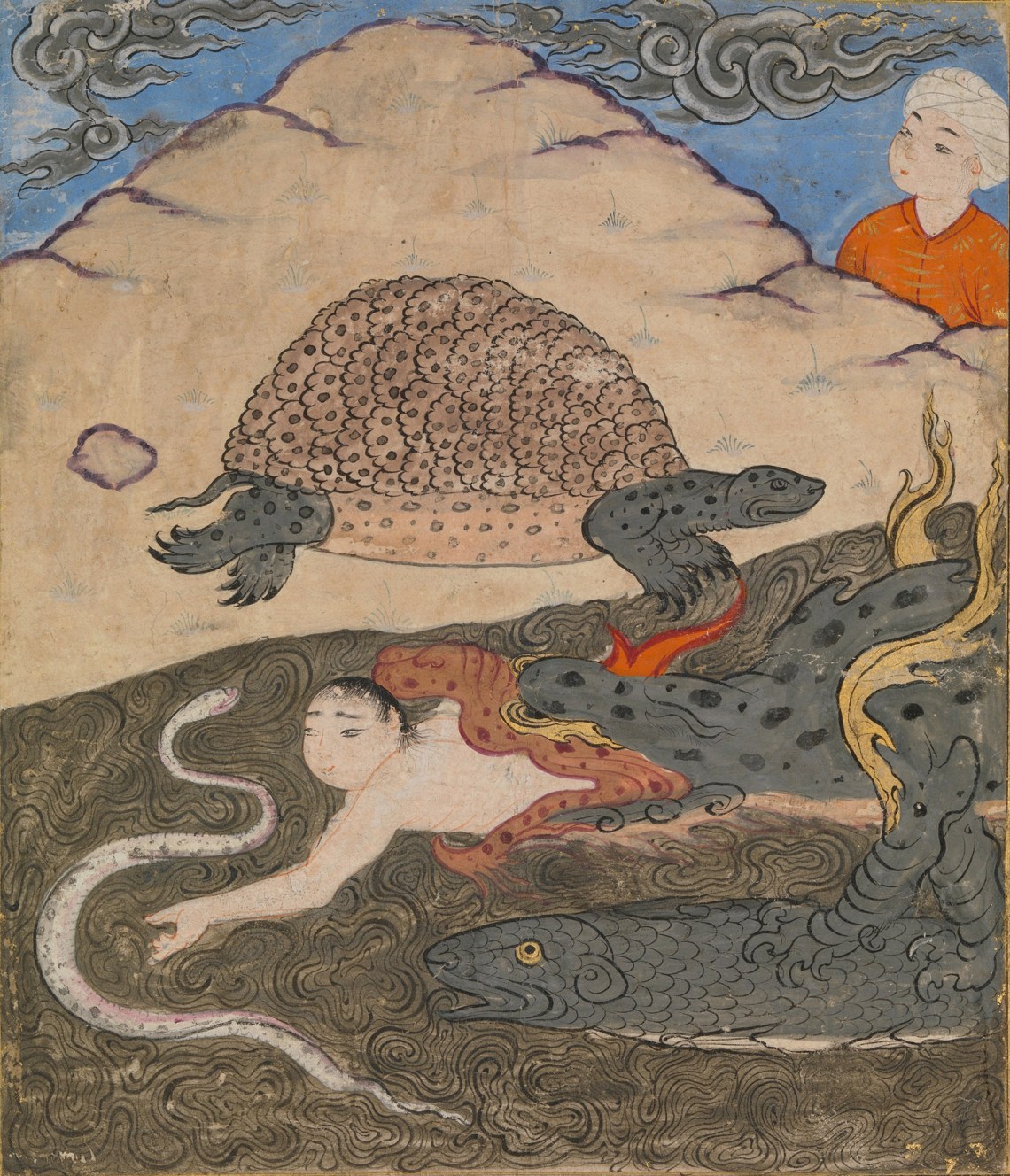 ‘The Tortoise’; illustration from a manuscript of al-Qazwini’s The Wonders of Creation