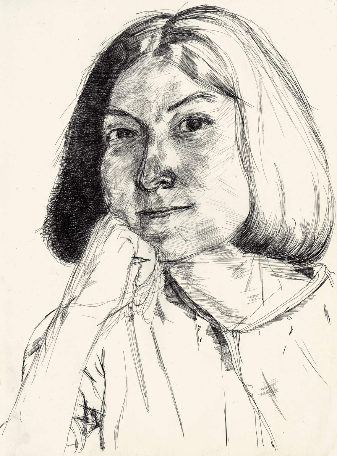 Illustration of Janet Malcolm