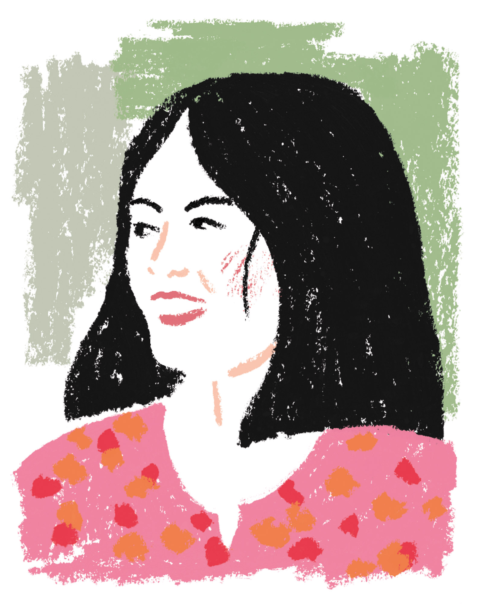Illustration of Yoko Tawada
