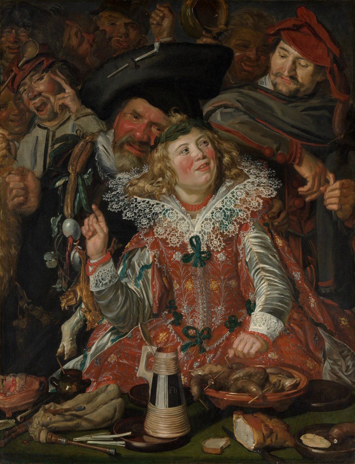 Merrymakers at Shrovetide; painting by Frans Hals