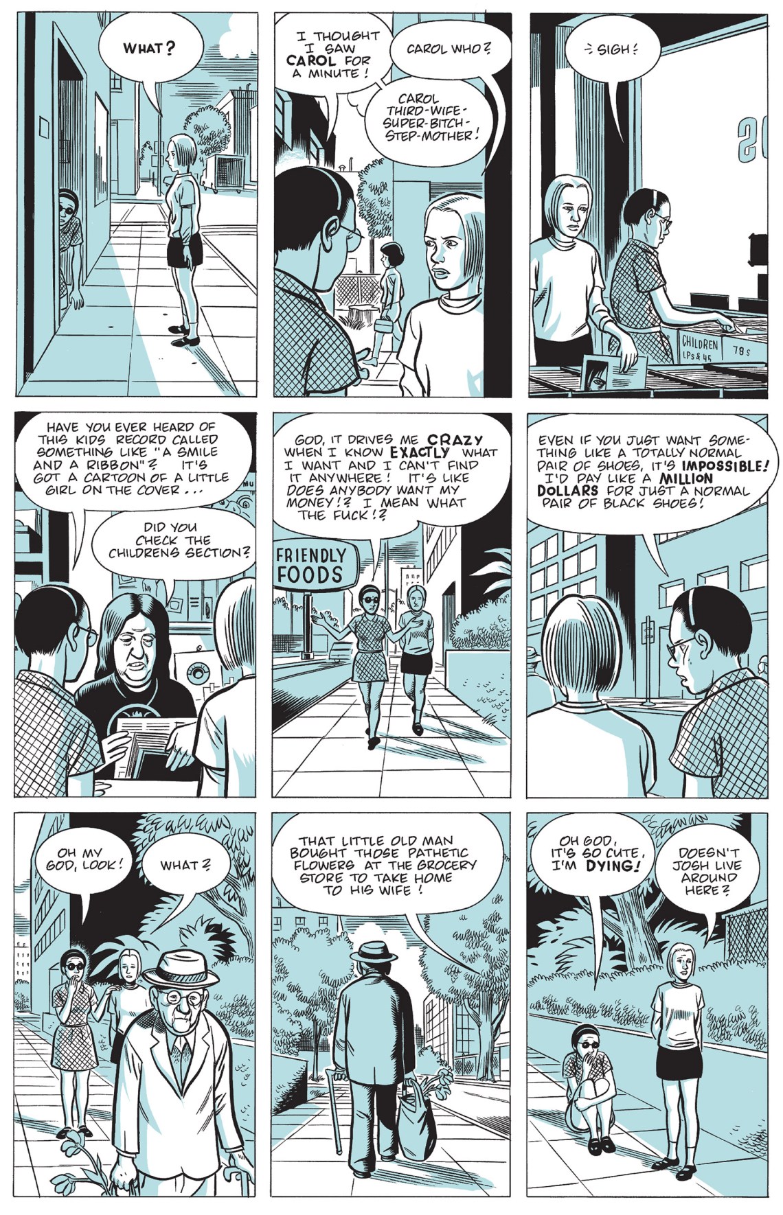 A page from Daniel Clowes’s ‘Ghost World’