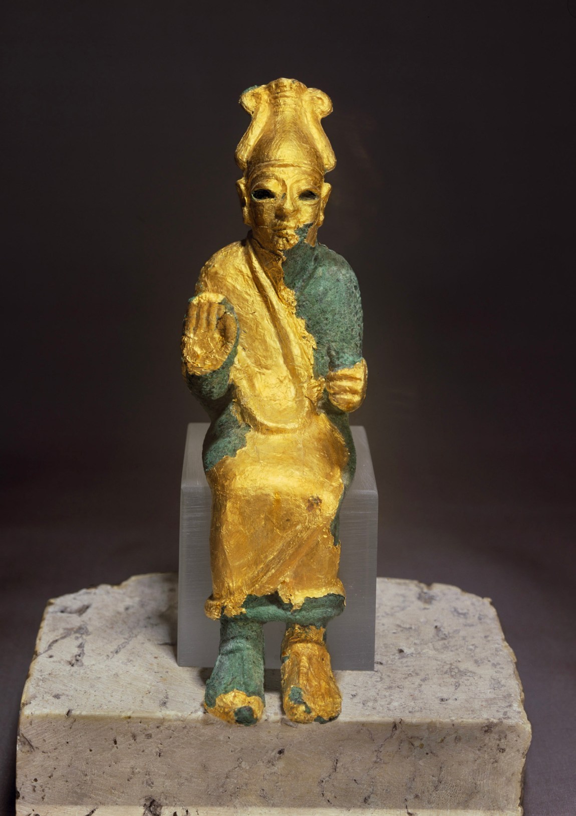 The god El; bronze statue with gold overlay, Syria