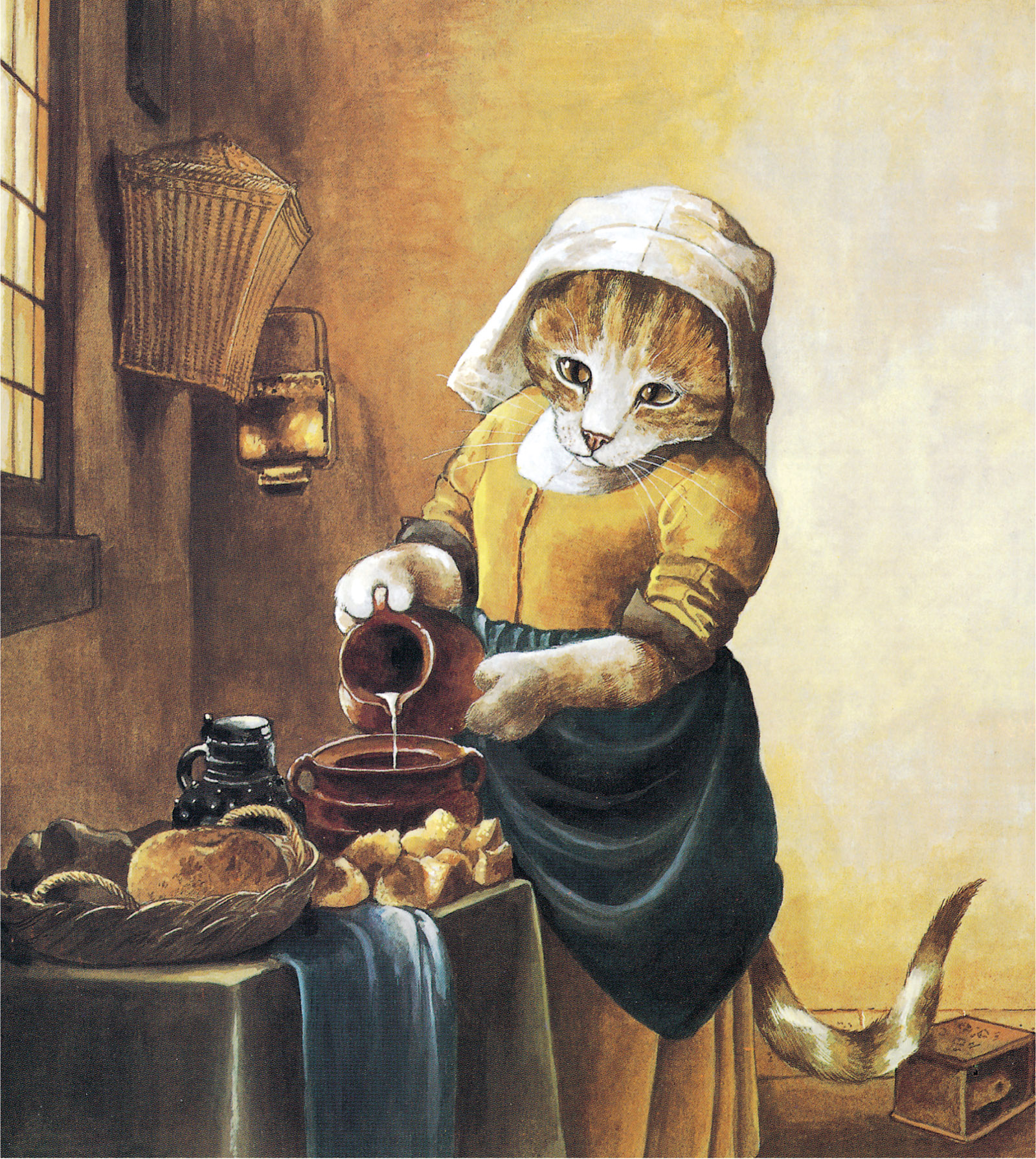 The Milkmaid; painting by Susan Herbert