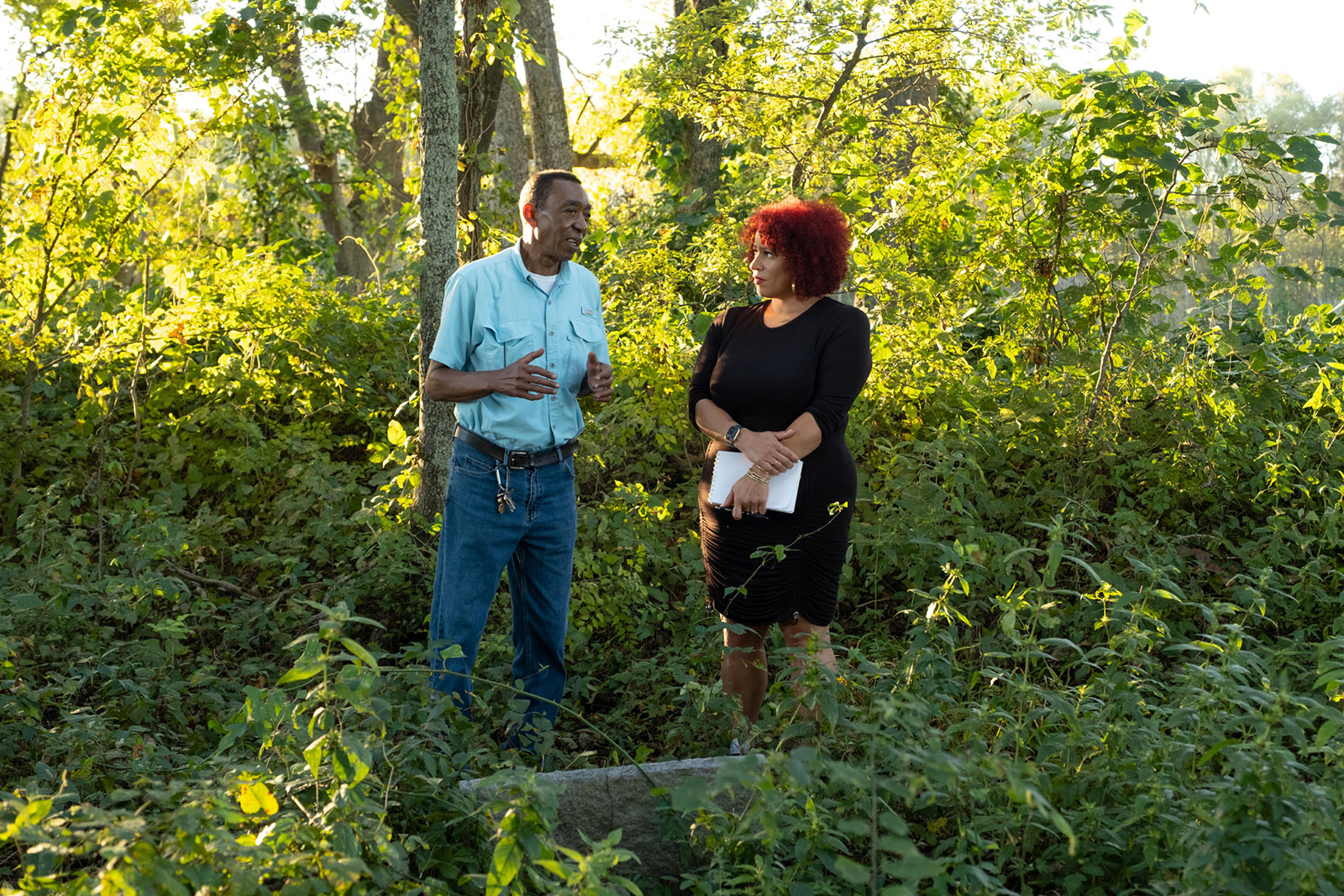 Sylvester Hoover and Nikole Hannah-Jones, Greenwood, Mississippi; from episode 6 of The 1619 Project