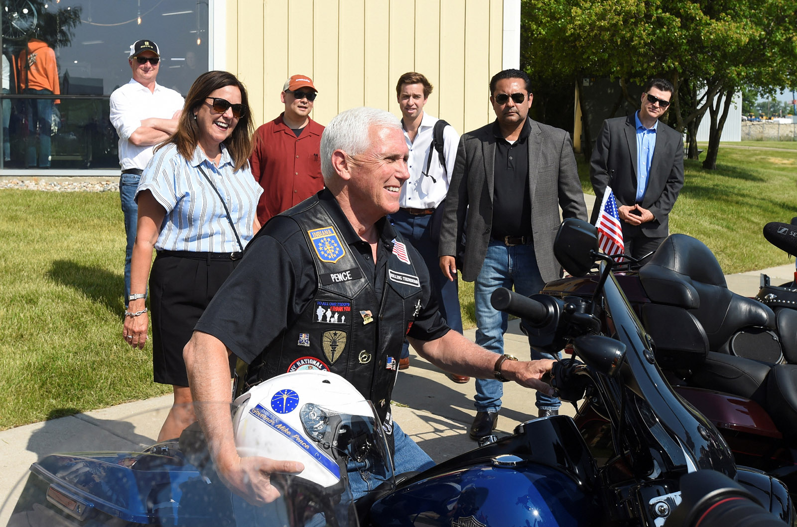 Mike Pence at a ‘Roast and Ride’ fundraiser