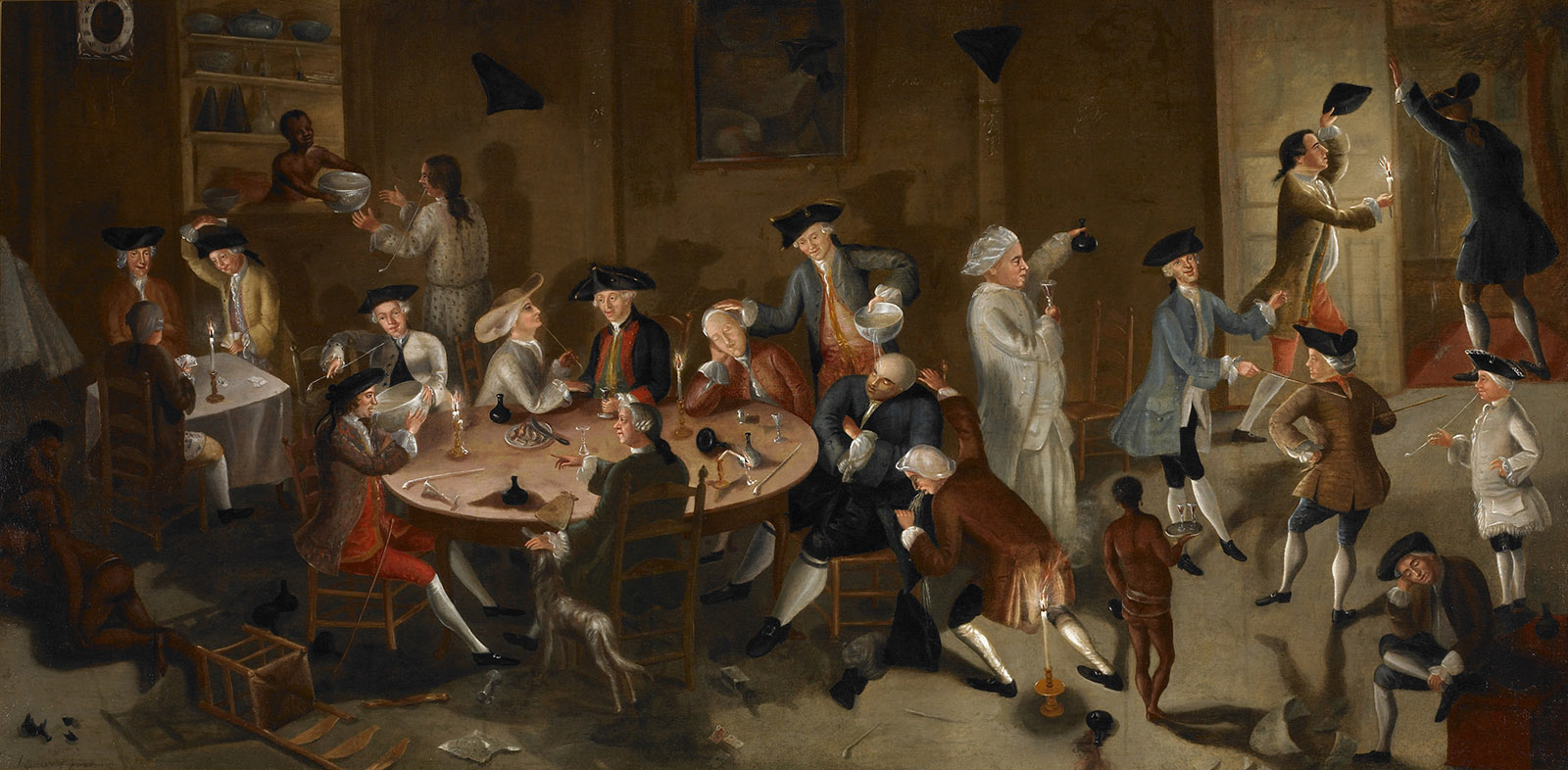 Sea Captains Carousing in Suriname; painting by John Greenwood