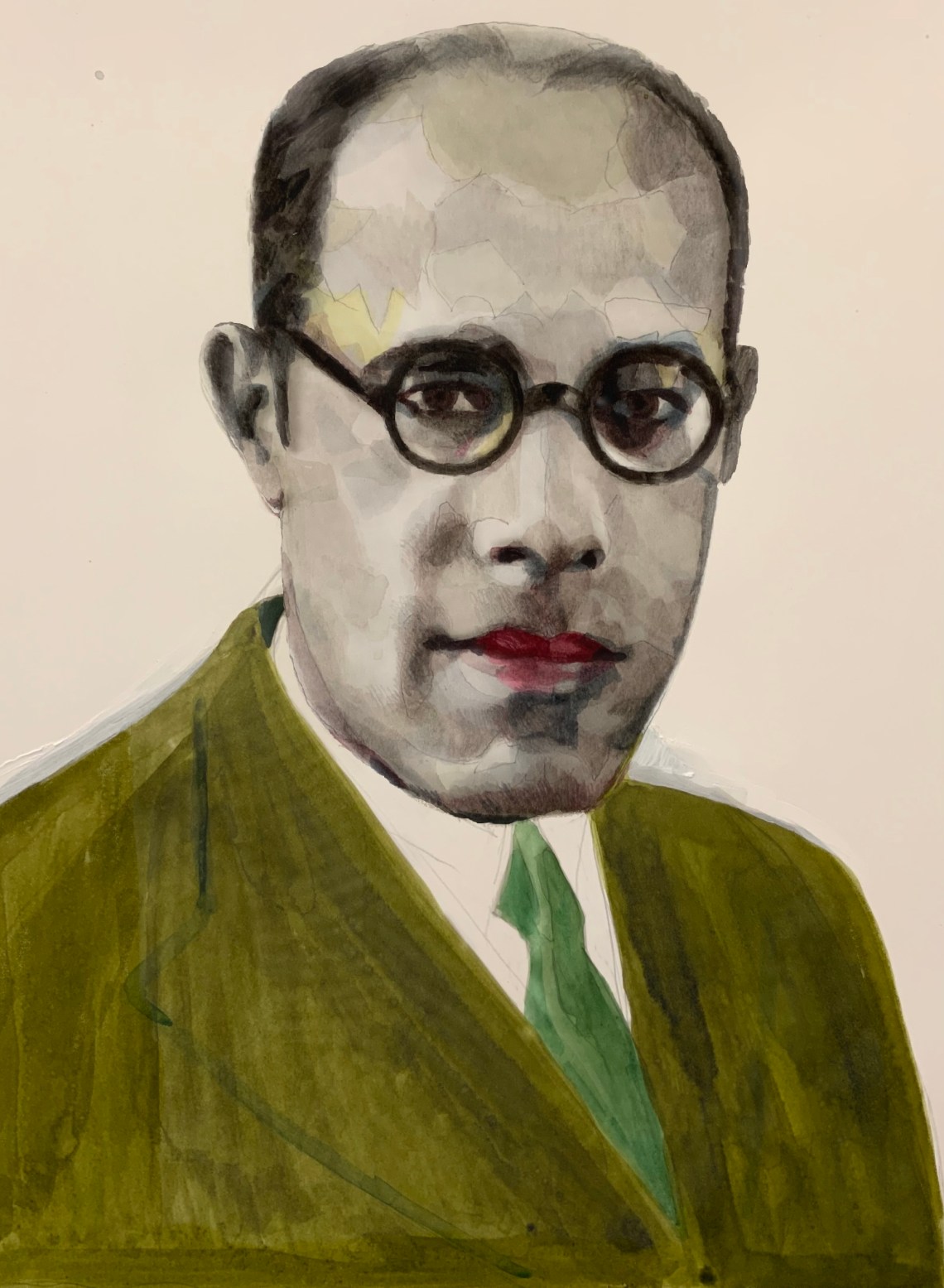 A painting of Mário de Andrade