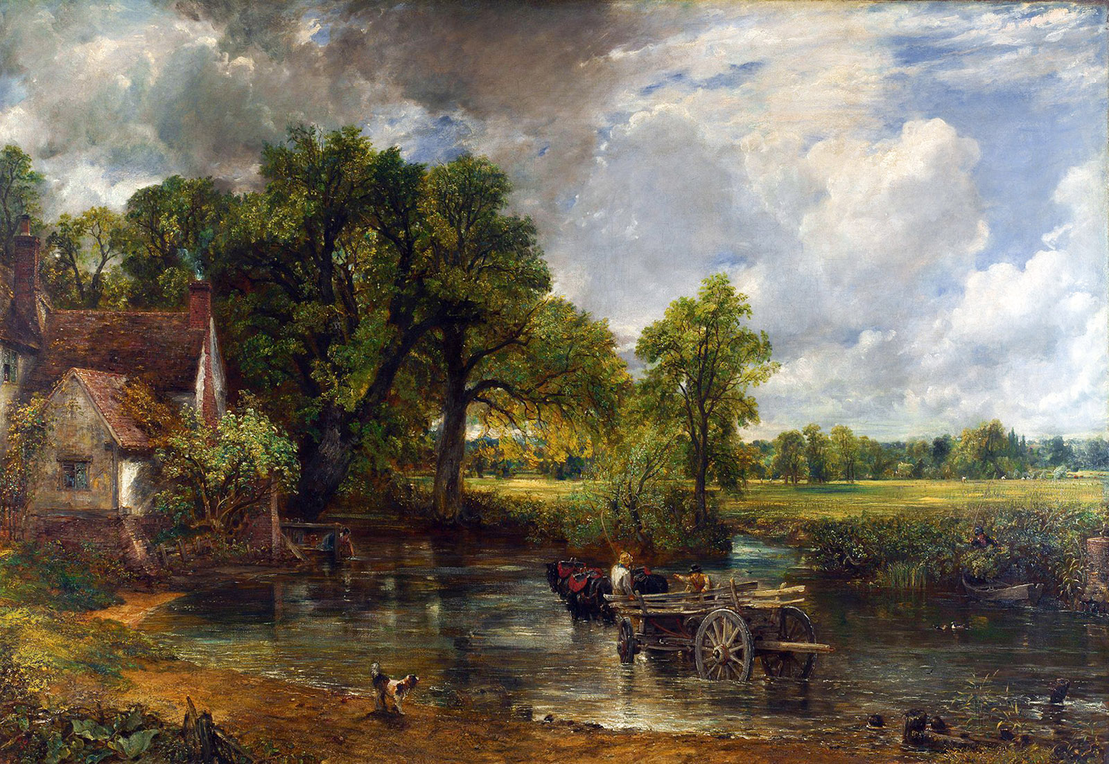 The Hay Wain; painting by John Constable