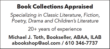Ad for Book Collections Appraised