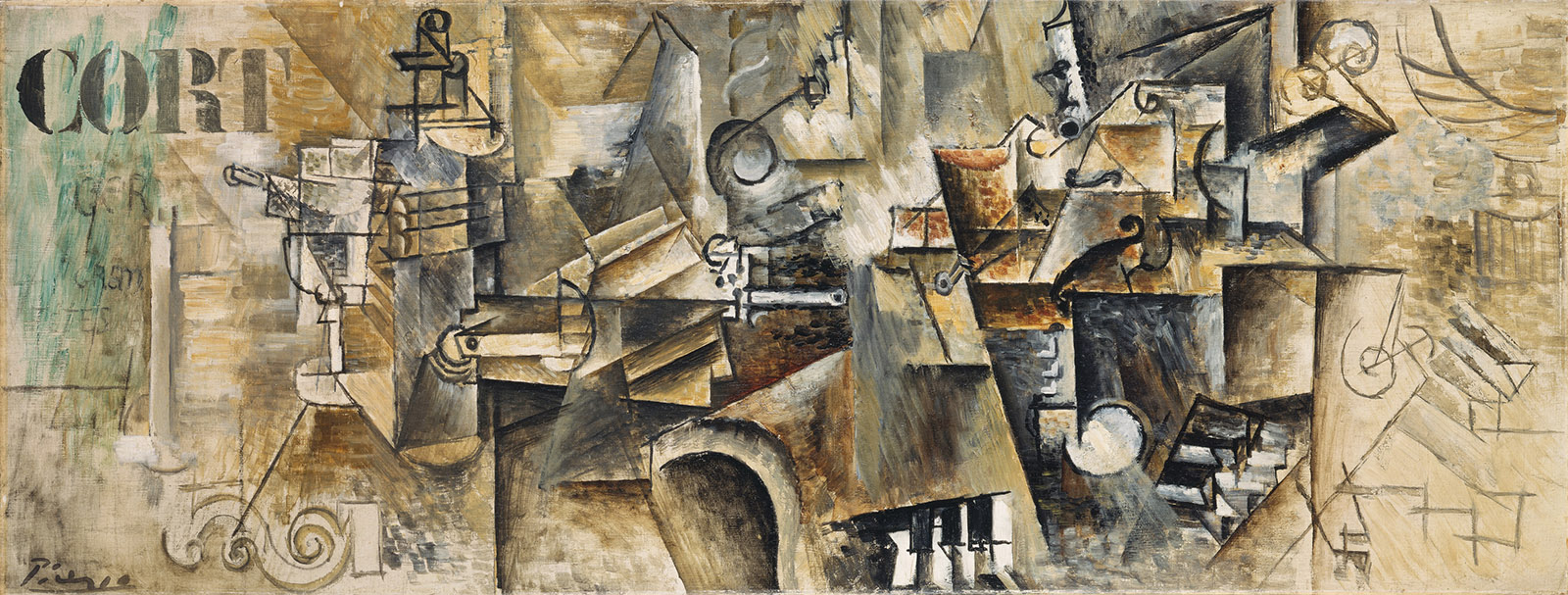 Still Life on a Piano; painting by Pablo Picasso