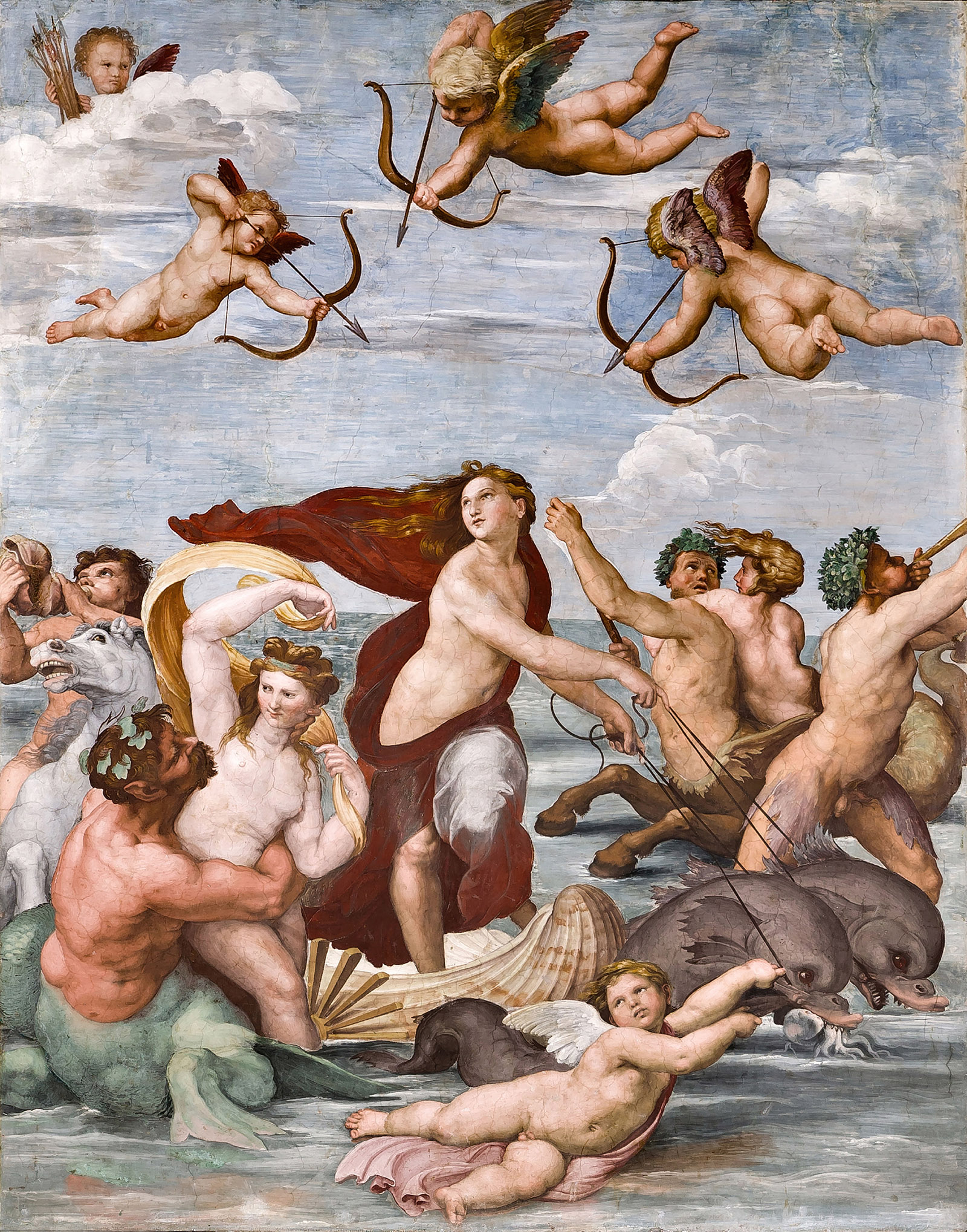 Triumph of Galatea; fresco by Raphael in the Villa Farnesina, Rome